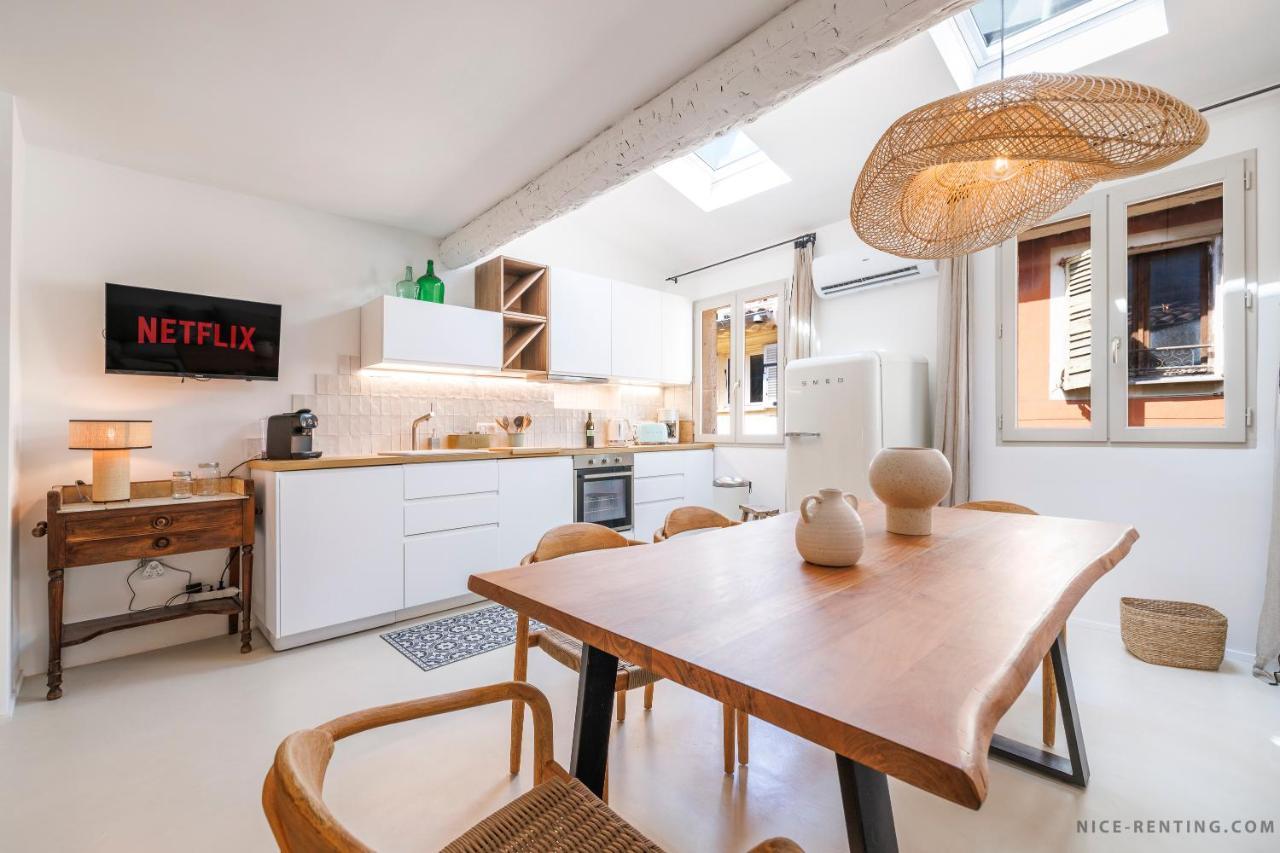 Nice Renting - Neuve - Luxury Triplex Old Town Massena Garibaldi - 4 Bedroom - Ac Buitenkant foto